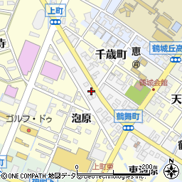 愛知県西尾市鶴舞町90周辺の地図