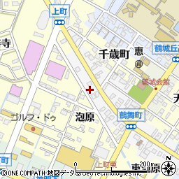 愛知県西尾市鶴舞町91周辺の地図
