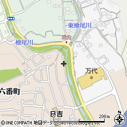 大阪府高槻市日吉台六番町56周辺の地図