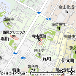 愛知県西尾市大給町79周辺の地図