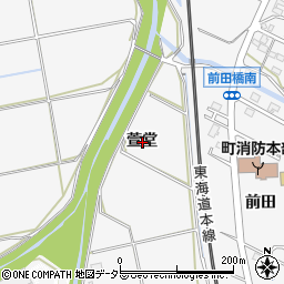 愛知県額田郡幸田町菱池萱堂周辺の地図