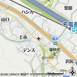 愛知県豊川市長沢町上市50周辺の地図