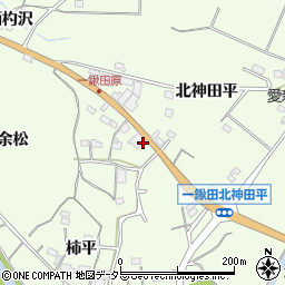 愛知県新城市一鍬田南神田平周辺の地図