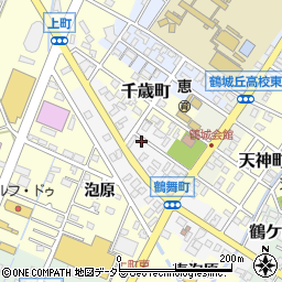 愛知県西尾市鶴舞町80周辺の地図
