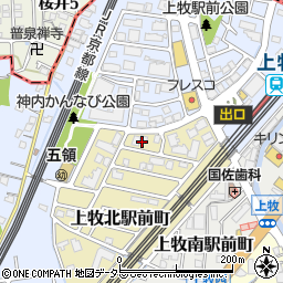 大阪府高槻市上牧北駅前町2周辺の地図