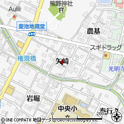 愛知県額田郡幸田町菱池矢崎周辺の地図