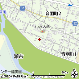 増田製材所　工場周辺の地図
