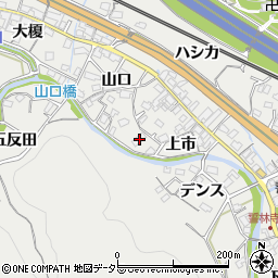愛知県豊川市長沢町上市3周辺の地図