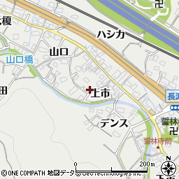 愛知県豊川市長沢町上市13周辺の地図