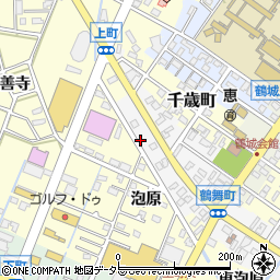 愛知県西尾市鶴舞町101周辺の地図