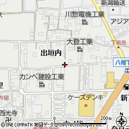 京都府八幡市下奈良出垣内周辺の地図