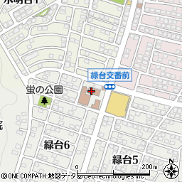 多田グリーンハイツ自治会第２自治会館周辺の地図