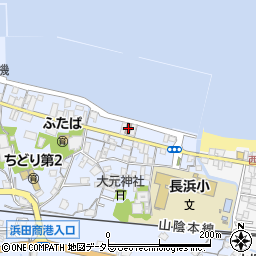 浜田長浜郵便局周辺の地図