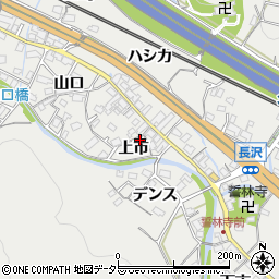愛知県豊川市長沢町上市34周辺の地図