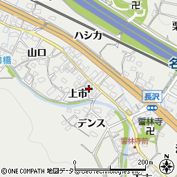 愛知県豊川市長沢町上市35周辺の地図