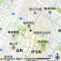 愛知県西尾市矢場町周辺の地図