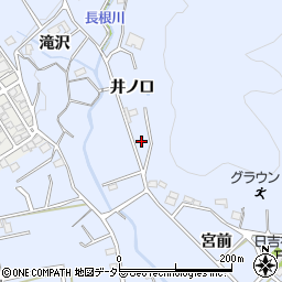 愛知県豊川市萩町井ノ口周辺の地図
