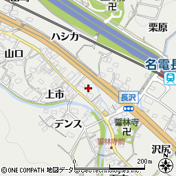 愛知県豊川市長沢町上市51周辺の地図