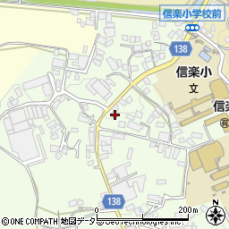 滋賀県甲賀市信楽町江田964周辺の地図