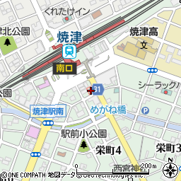 静岡銀行焼津駅 ＡＴＭ周辺の地図