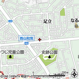 京都府八幡市西山足立11周辺の地図