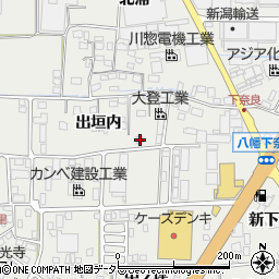 京都府八幡市下奈良出垣内16周辺の地図