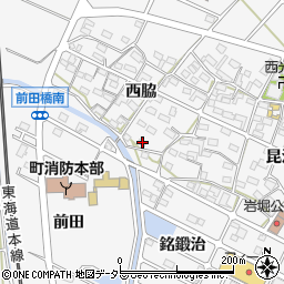愛知県額田郡幸田町菱池西脇43-1周辺の地図