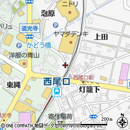愛知県西尾市寄住町灯籠下17周辺の地図