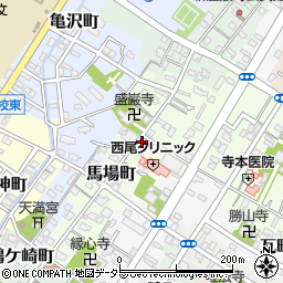 愛知県西尾市大給町39周辺の地図
