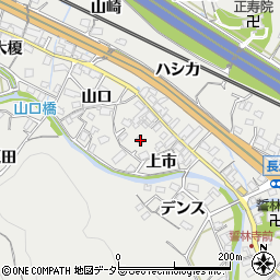愛知県豊川市長沢町上市15周辺の地図