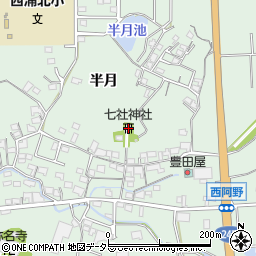 七社神社周辺の地図