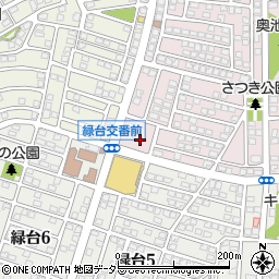 西友多田店駐車場周辺の地図