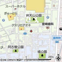 三重県鈴鹿市算所2丁目10-19周辺の地図