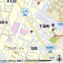 愛知県西尾市鶴舞町109周辺の地図