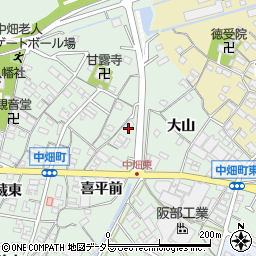 愛知県西尾市中畑町喜平前36周辺の地図
