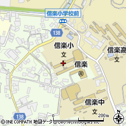 甲賀市立信楽小学校周辺の地図