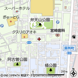 三重県鈴鹿市算所2丁目10-17周辺の地図