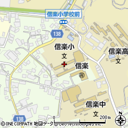 甲賀市　信楽保育園周辺の地図