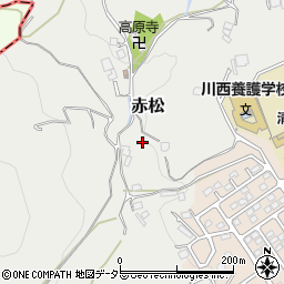 兵庫県川西市赤松小谷周辺の地図