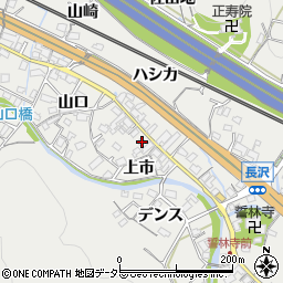 愛知県豊川市長沢町上市31周辺の地図
