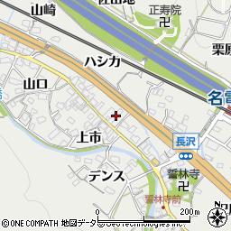 愛知県豊川市長沢町上市24周辺の地図
