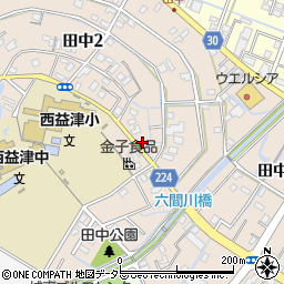 静岡県藤枝市田中周辺の地図