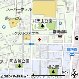 三重県鈴鹿市算所2丁目10周辺の地図