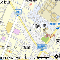 愛知県西尾市鶴舞町104周辺の地図