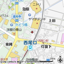 愛知県西尾市寄住町灯籠下66周辺の地図