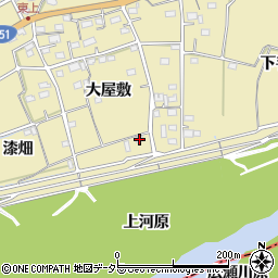 愛知県豊川市東上町大屋敷22周辺の地図