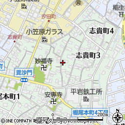 愛知県碧南市志貴町周辺の地図