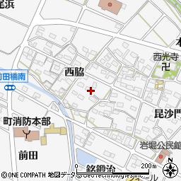 愛知県額田郡幸田町菱池西脇34周辺の地図