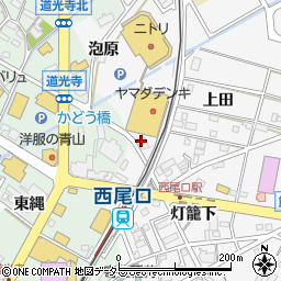 愛知県西尾市寄住町灯籠下67周辺の地図