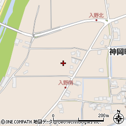 兵庫県たつの市神岡町入野周辺の地図